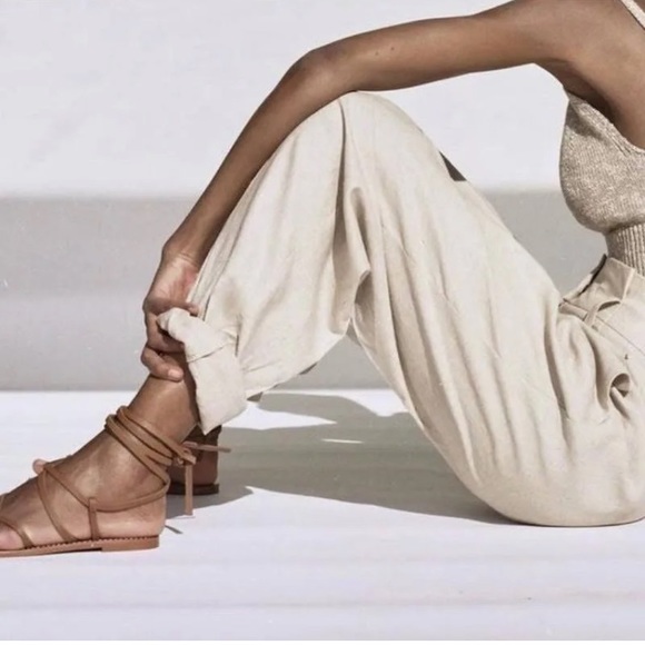 Zara Shoes - ZARA TAN GLADIATOR SANDALS- 9- NWT